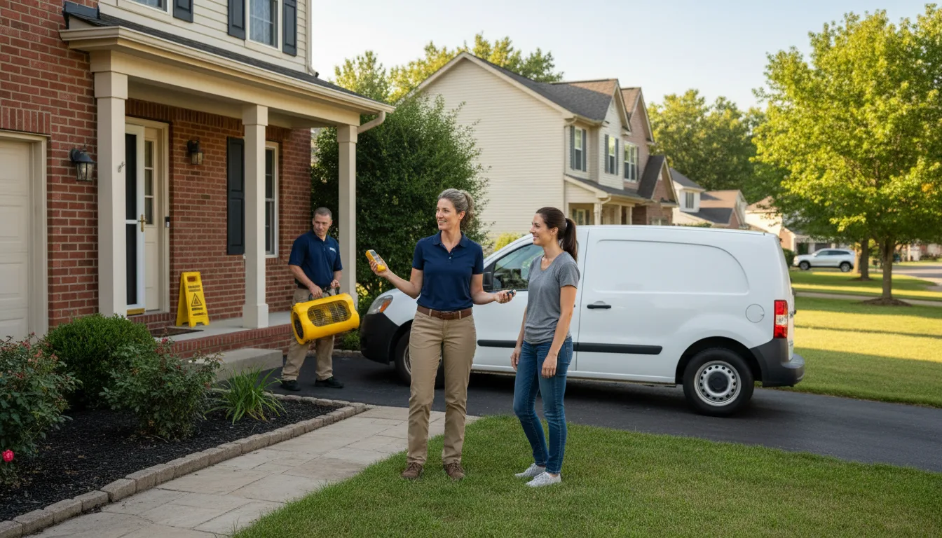 Residential water damage restoration in Blairstown, MO